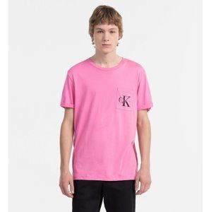 Calvin Klein pánské růžové tričko - XL (694)